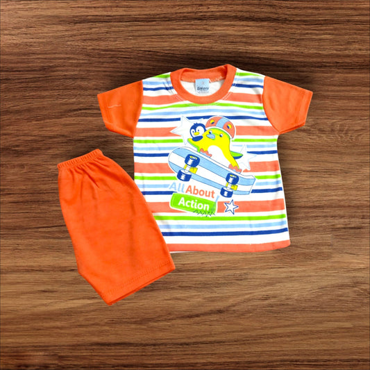 Baby Suit Baby Action Orange (1 to 6 Months)