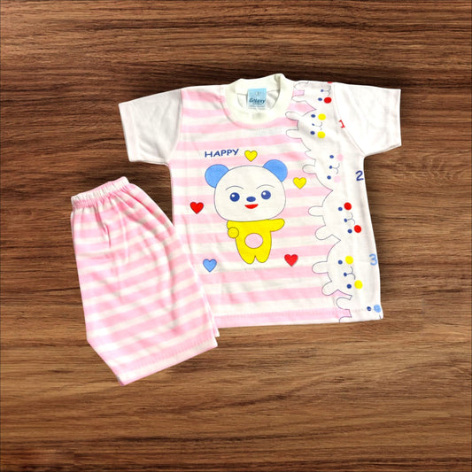 Baby Suit Baby Happy Pink (1 to 6 Months)