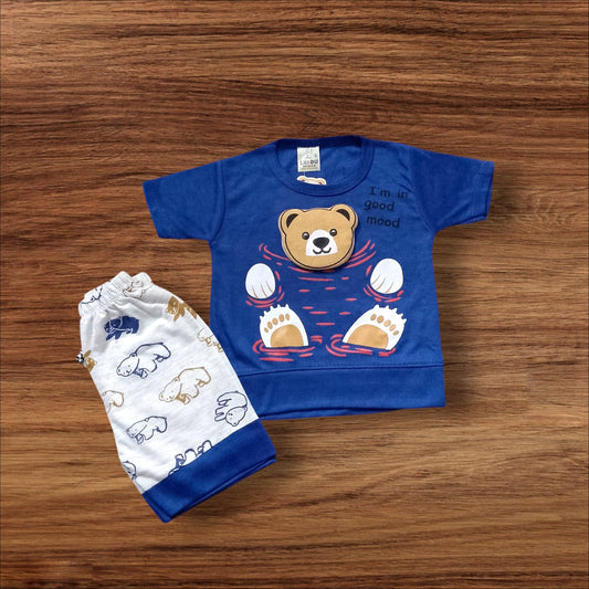 Baby Suit Baby Mood  (1 to 6 Months) Blue