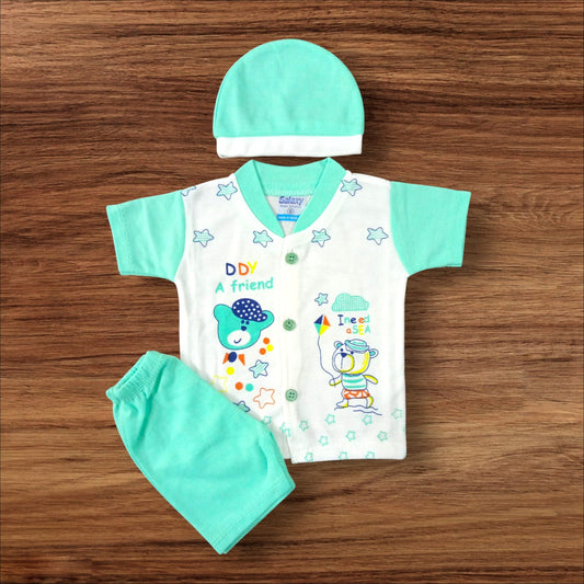 New Born Baby Suit I need Sea Green