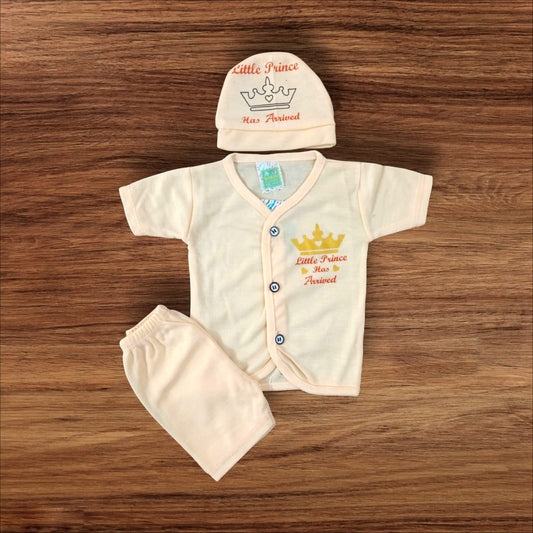 New Born Baby Suit Little Prince Peach