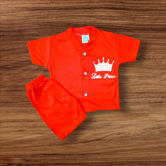 Baby Suit Baby Little Prince (1 to 6 Months) Red