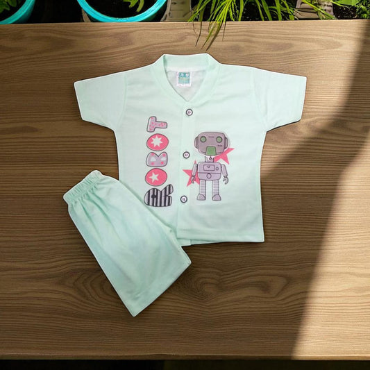 Baby Suit Baby Robot (1 to 6 Months) Green
