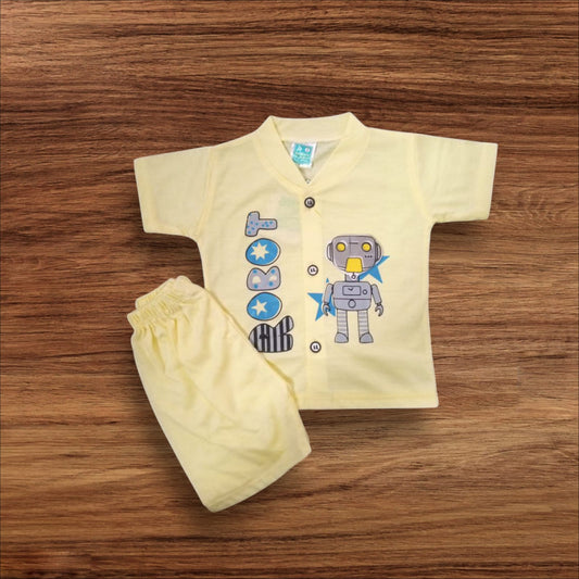 Baby Suit Baby Robot (1 to 6 Months) Yellow