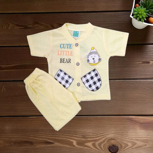 Baby Suit Baby Cute Little Bear (1 to 6 Months) Yellow