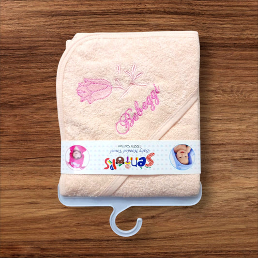 New Born baby Wrapping Towel Bebeggi Peach