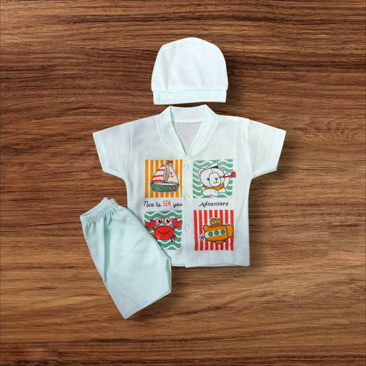 New Born Baby Suit Sea Blue