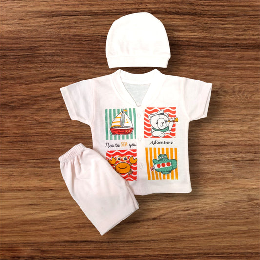 New Born Baby Suit Sea Pink