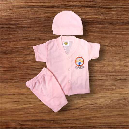 New Born Baby Suit Cute Baby Pink