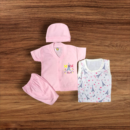 New Born Baby Suit Mom Pink