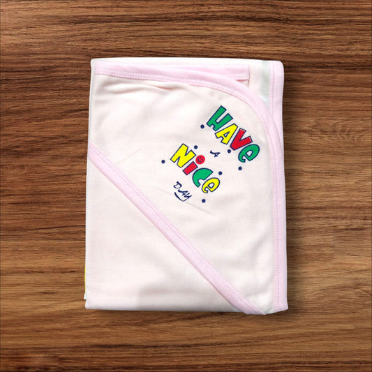 New Born baby Wrapping Sheet Have Nice Pink