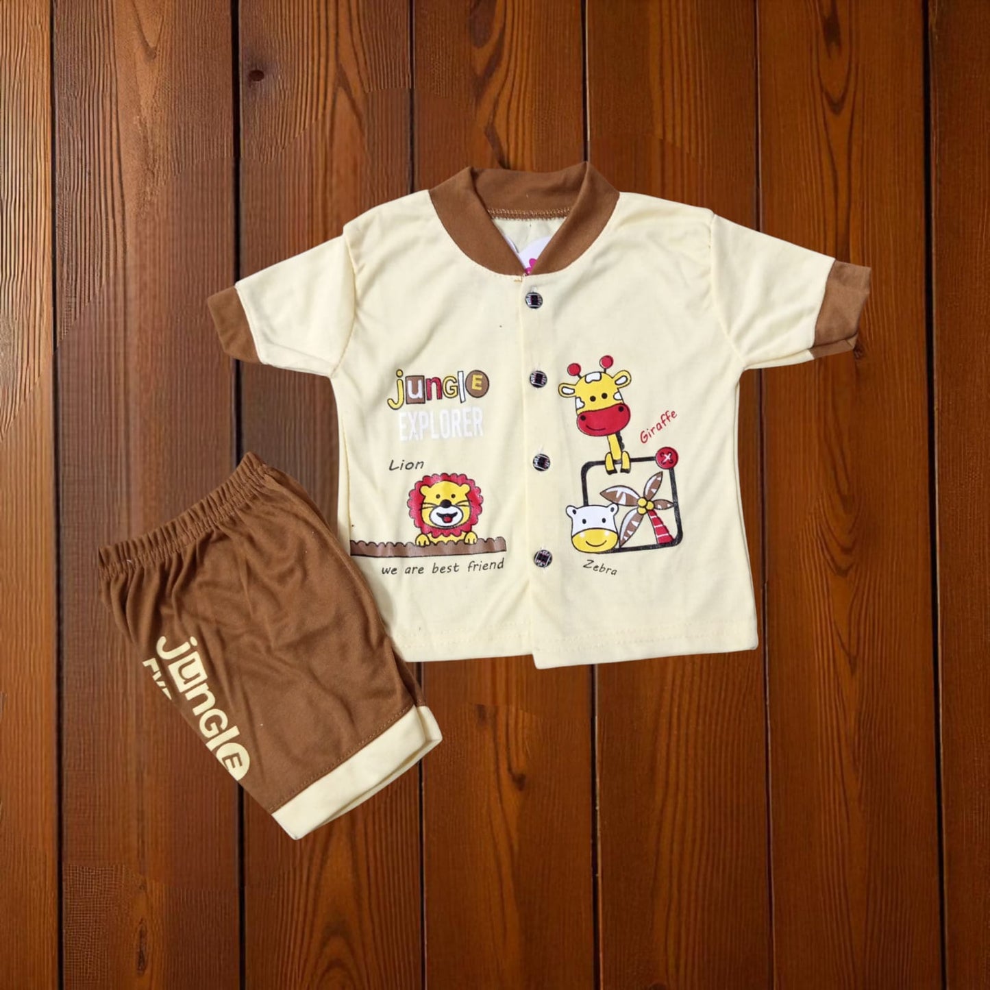 New Born Baby Suit Jungle Yellow