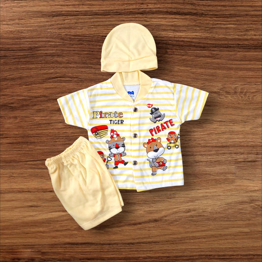 New Born Baby Suit Pirate Yellow