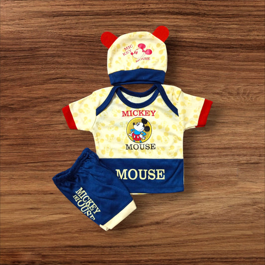 New Born Baby Suit Mickey Mouse Blue