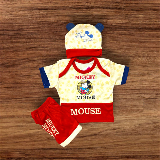New Born Baby Suit Mickey Mouse Red