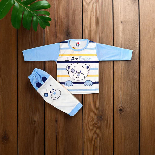 Baby Suit I AM BEAR Blue (1 to 6 Months)