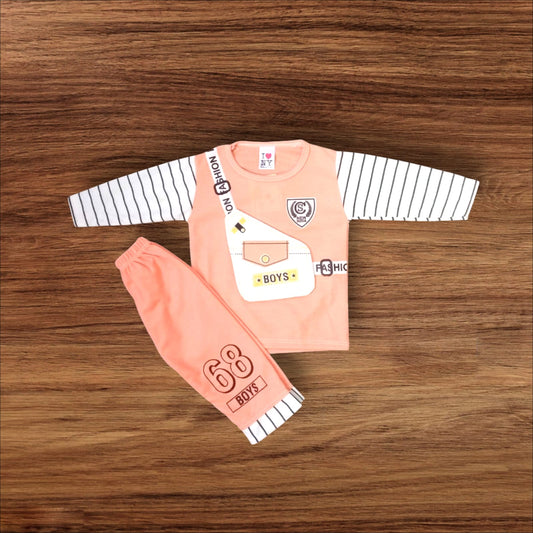 Baby Suit 68 Boys Peach (1 to 6 Months)