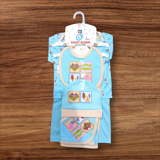 New Born Baby Starter Set Little Friends Blue
