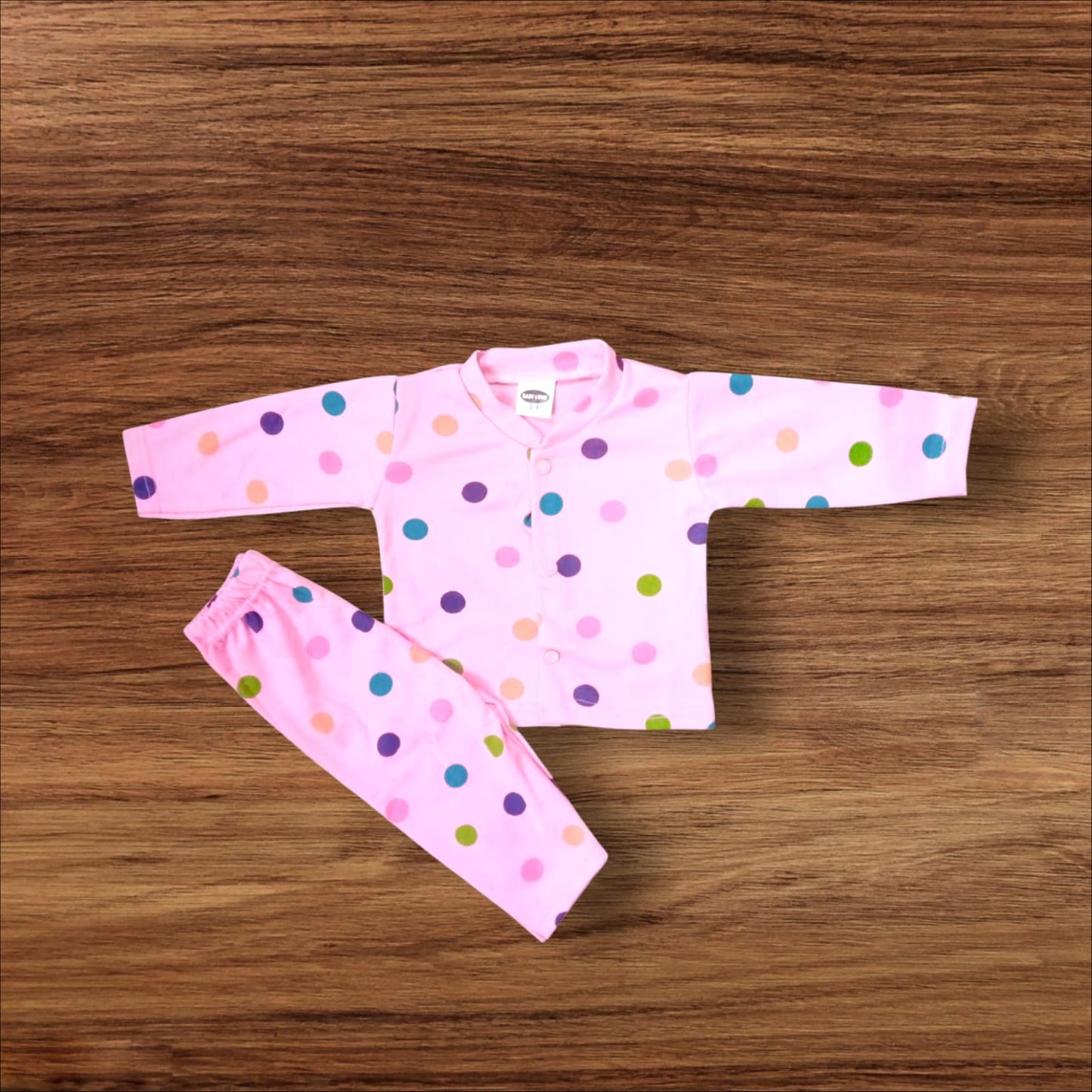 New Born baby Night Suit Baby Love Pink