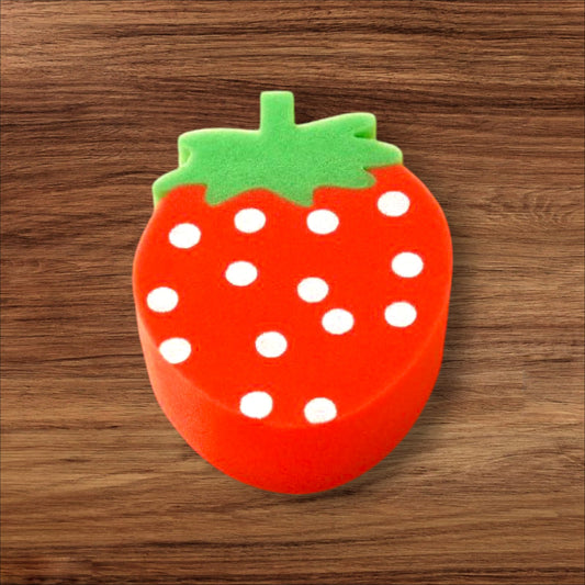 Baby Bath Foam Sponge Stawberry