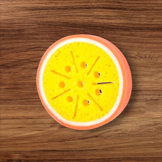 Baby Bath Foam Sponge Slice Orange
