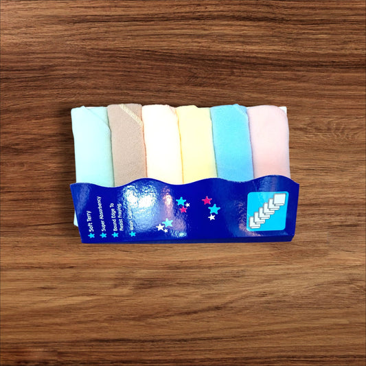Baby Multi Colour Plain Washcloth