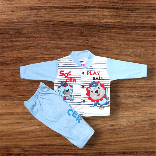 Baby Suit Play Ball Blue (1 to 6 Months)