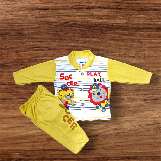 Baby Suit Play Ball Yellow (1 to 6 Months)