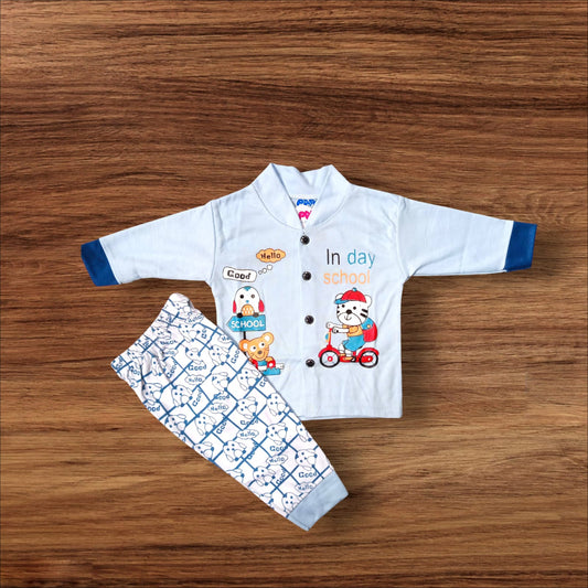 Baby Suit In Day School Blue (1 to 6 Months)