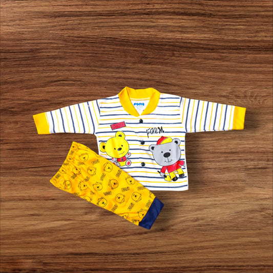 Baby Suit Bear farm Yellow (1 to 6 Months)