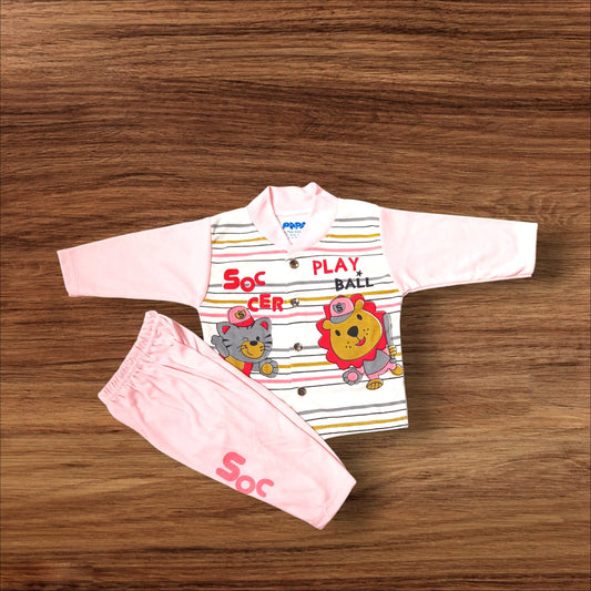 Baby Suit Play Ball Dark Pink (1 to 6 Months)