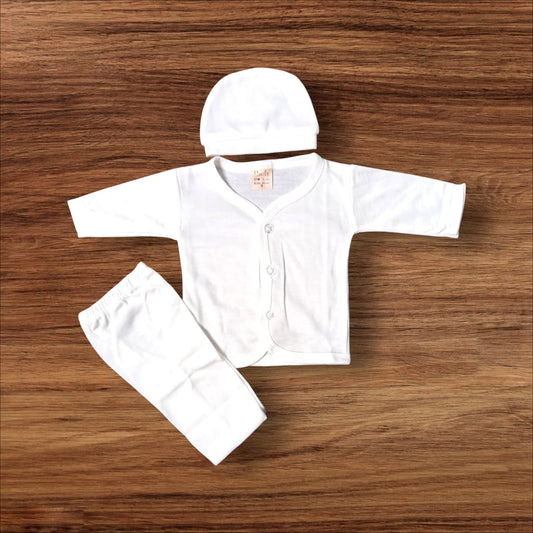 New Born Baby Plain White