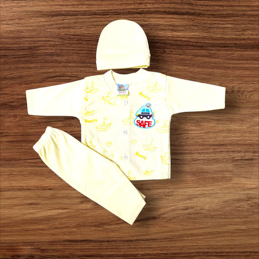New Born Baby Suit Safe Yellow