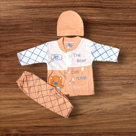 New Born Baby Suit Flayik Orange