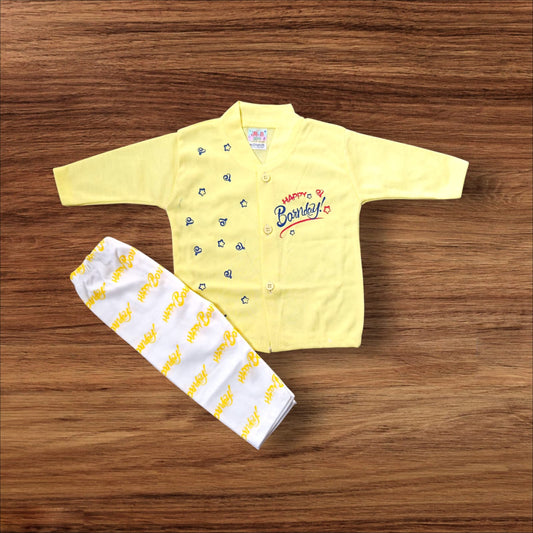 Baby Suit Bornday Yellow (1 to 6 Months)