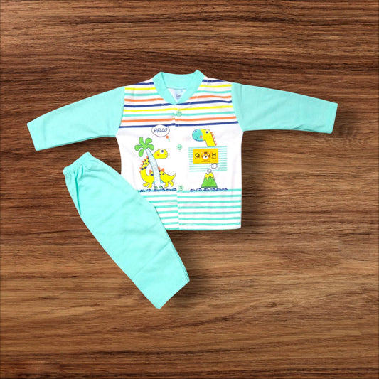 Baby Suit Dinosour Green (1 to 6 Months)