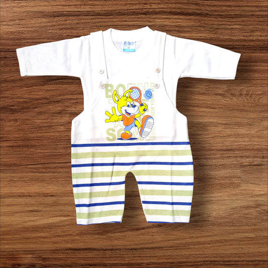 New Born Baby Romper Racket Green