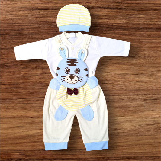 New Born Baby Romper Cat Yellow
