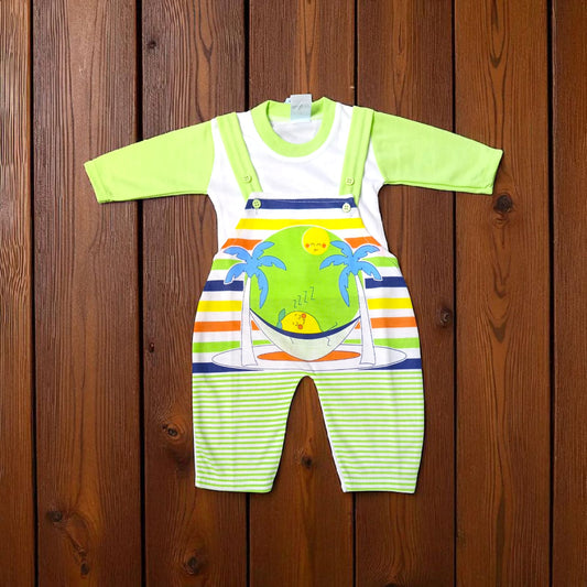 New Born Baby Romper Seaside Green (1 to 6 Months)