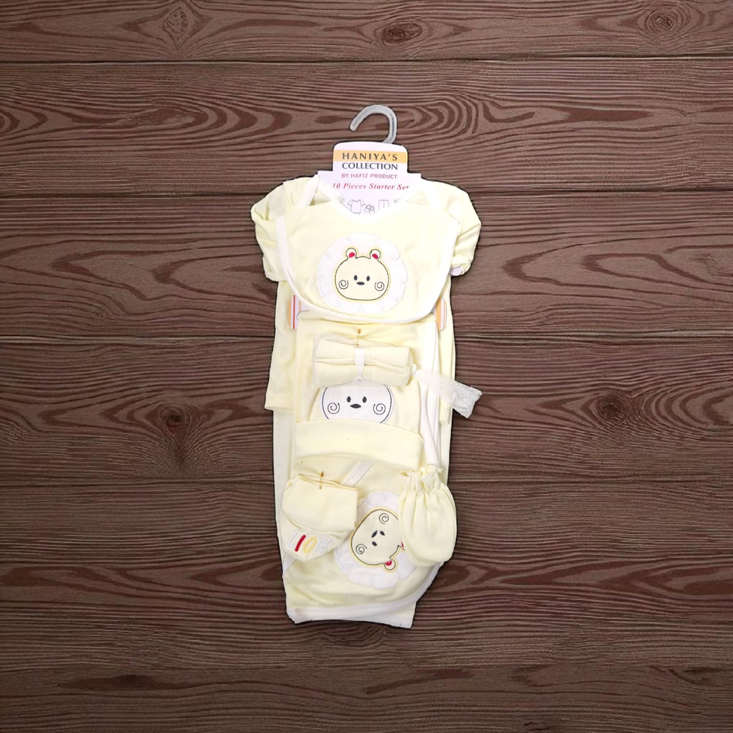 New Born Baby Starter Set Cat Yellow