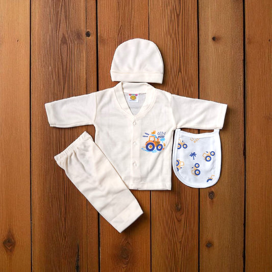 New Born Baby Suit Lets Work Peach