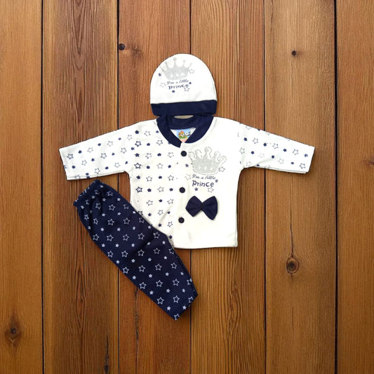 New Born Baby Suit Prince Blue