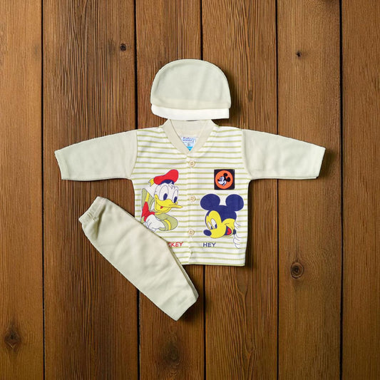 New Born Baby Suit Hey Green