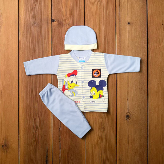New Born Baby Suit Hey Blue