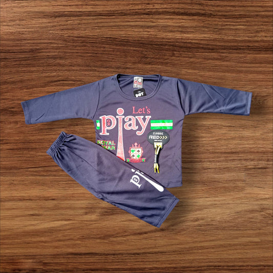 Baby Suit Lets Play Black (1 to 6 Months)