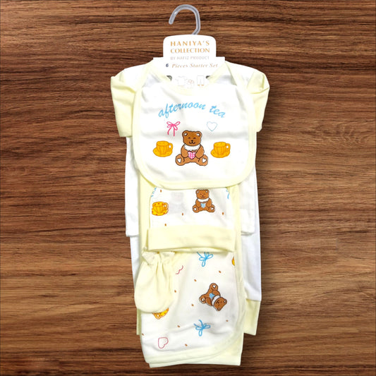 New Born Baby Starter Set Afternoon tea Yellow