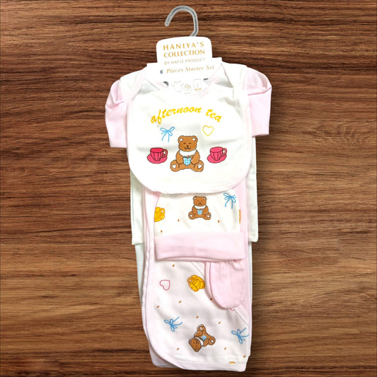 New Born Baby Starter Set Afternoon tea Pink