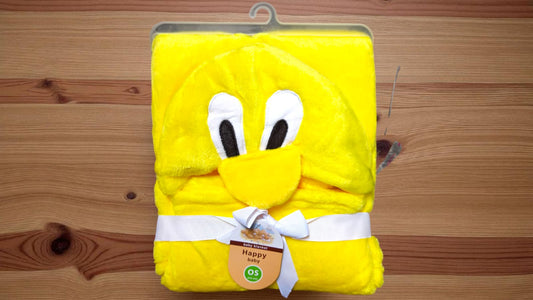 New Born Baby Character Winter Swaddle Tweety Yellow
