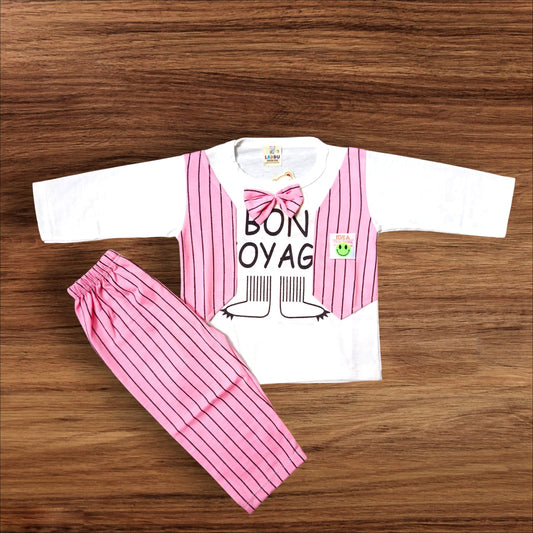 Baby Suit BON Pink (1 to 6 Months)
