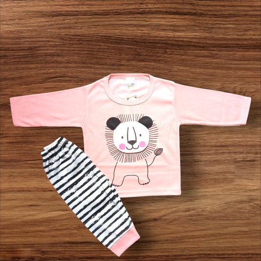Baby Suit Lion Pink (1 to 6 Months)